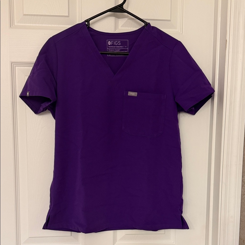 Women’s Purple FIGS scrub top
